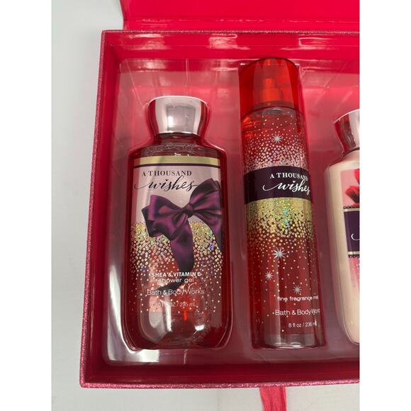 Bath Body Works A THOUSAND WISHES Fine Fragrance Mist Lotion Shower Gel Set NEW - Picture 2 of 8